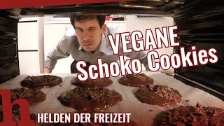 Vegane SchokoCookies Rezept  Schnellanleitung [upl. by Aulea]