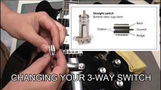 Changing a 3Way switch on a ES339 Guitar [upl. by Ferd]