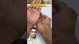 Liquid Mercury  Liquid mercury vs aluminium experiment chemicalexperiment ytshorts viral [upl. by Aisor]