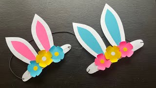 DIY Bunny ears headband  Easter bunny headband  Bunny ears crafts for Easter [upl. by Cherian]