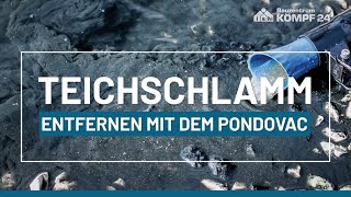 So entfernen Sie Teichschlamm in einem großen Teich  PONDOVAC 5 [upl. by Ekal]