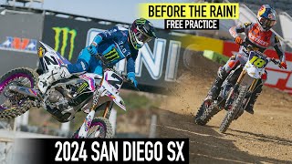 2024 San Diego Supercross Free Practice  450 Class  RAW [upl. by Soma822]