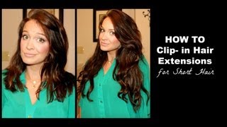 How To Clip In Hair Extensions Tutorial [upl. by Karee]