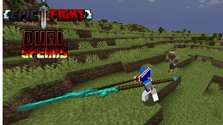 Dual Spears Test  Minecraft Epic Fight Mod  EF Dual Spears [upl. by Riha]