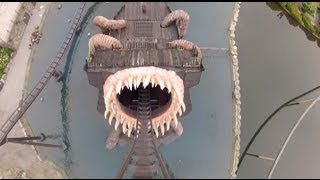 Krake Roller Coaster POV BampM Dive Machine Heide Park Germany Achterbahn [upl. by Porta295]