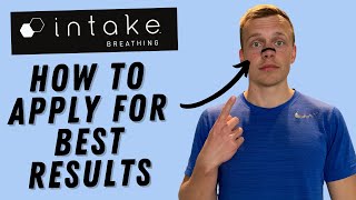 How to Apply Intake Breathing Nasal Strips  BREATHE BETTER INSTANTLY [upl. by Notgnilliw57]