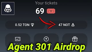 Agent 301 Not Coin Telegram Airdrop  Agent301 Airdrop Wallet Connect  Agent301 Not amp Ton Withdraw [upl. by Ekim127]