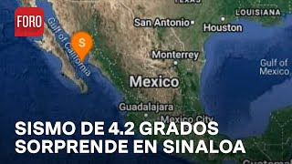 Sismo de magnitud de 42 en Sinaloa hoy 19 de julio 2024  A Las Tres [upl. by Aliuqet]