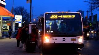 NYCTA Bus Rego Park Bound LFS Q88 8010 at I495 Service Rd amp Kissena Blvd [upl. by Nitsur]