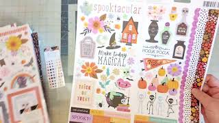 Huge Halloween Scrapbooking unboxing Haul with deliveries from Paper Issues JoAnns Scrapbookcom [upl. by Cirdec]