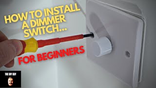 How to Install a Dimmer Switch  Beginners Electrical Guide [upl. by Leohcin]