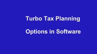 Tax Software  Turbo Tax [upl. by Drhcir194]