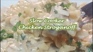 SLOW COOKER CHICKEN STROGANOFF [upl. by Armington]