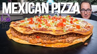 THE TACO BELL MEXICAN PIZZA AT HOMEBUT WAY BIGGER amp WAY BETTER  SAM THE COOKING GUY [upl. by Durante]