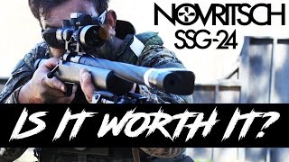 Novritsch SSG24 Airsoft Sniper Gameplay  SWAMP SNIPER TEST [upl. by Dang829]