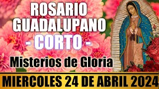 SANTO ROSARIO CORTO DE HOY MIERCOLES 24 DE ABRIL 2024 🌷 MISTERIOS GLORIOSOS 🙏 ROSARIOS GUADALUPANOS [upl. by Lrigybab703]