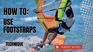 HOW TO Get into the footstraps in windsurfing Windsurf tuition [upl. by Clemmie949]