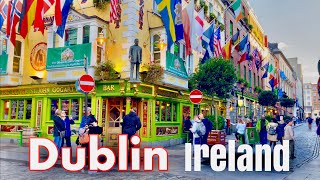 Dublin Ireland October 2024  Dublin City Centre walking tour  Afternoon 4K Walk UHD 60fps [upl. by Lussier]