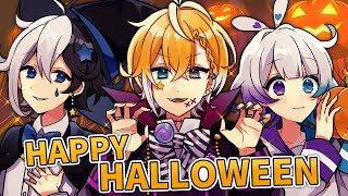 １人３役で『Happy Halloween 』歌ってみた【のっき】【歌ってみた】【絵 イラスト】【めろぱか】【めろんぱーかー】【Happy Halloween】 [upl. by Anema]