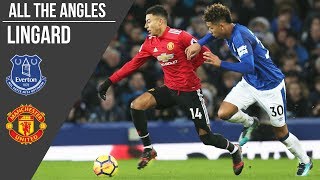 Jesse Lingard v Everton Goal  All The Angles  Manchester United [upl. by Aiuhsoj]