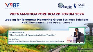 VSBF 2024  Mr Shai Ganu  Where Are the Growth Opportunities in Green Transition [upl. by Zwart310]