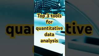 Top three software for quantitative data analysis [upl. by Jamey262]