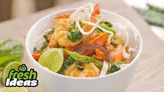 Red Curry Soup Recipe With Prawns Spinach and Basil [upl. by Caro]