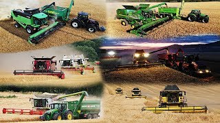 Best of Gerste dreschen  Claas Case Deutz NH JD  ▶ Agriculture Germanyy [upl. by Lillie]