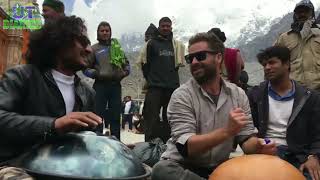 Baba Kutani playing at Kedarnath Temple  Handpan Vibe [upl. by Aspia]