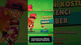 Brawl Stars Yeni Kostüm  Patenci Amber shorts brawlstars [upl. by Odele]