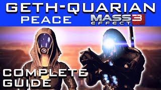 Mass Effect 3  How to Save the Geth and Quarians with Peace STEPBYSTEP GUIDE [upl. by Alaunnoif]