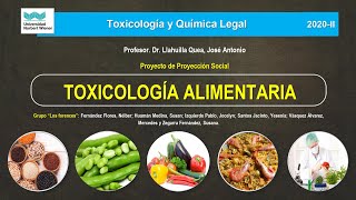 TOXICOLOGÍA ALIMENTARIA  Facultad de Farmacia y Bioquímica UPNW [upl. by Countess666]