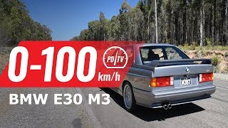 1987 BMW M3 E30 0100kmh amp engine sound [upl. by Dekeles]