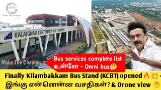 kilambakkam bus terminus drone view  Entry fee to bus stand  Kilambakkam bus services  private [upl. by Eihtak]