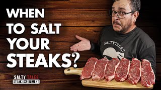 Salt Experiment When Should You Salt Your Steaks Steak Experiment  Salty Tales [upl. by Novehc]