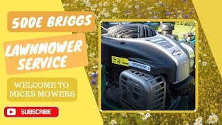 briggsandstratton service lawnmower Briggs And Stratton Lawnmower 500e How To Service [upl. by Aihsemat507]