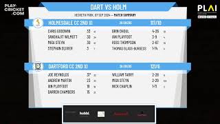 Dartford CC 2nd XI v Holmesdale CC 2nd XI [upl. by Hniv]