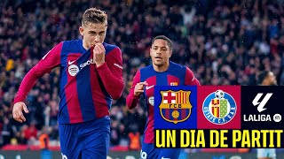 FC BARCELONA 4 vs 0 GETAFE  Goalfest keeps Liga dream alive  Un Dia De Partit Episode 11 [upl. by Anih69]