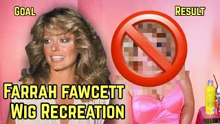 FARRAH FAWCETT WIG RECREATION  HUMAN HAIR WIG FROM SHOP WILL BEAUTY [upl. by Meng569]