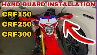 Paano mag install ng Hand Guard Barkbusters sa CRF150 CRF250 CRF300 [upl. by Derej858]