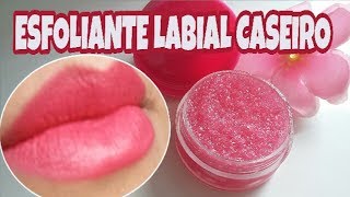 ESFOLIANTE LABIAL CASEIRO  FÁCIL DE FAZER  Lábios Lisinhos e Super Hidratados [upl. by Gabriellia]