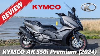 Kymco AK 550i Premium  Review  pros amp cons [upl. by Nnyleahs]