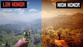 RDR2  Dead Eye Differences with High Honor and Low Honor [upl. by Areik]