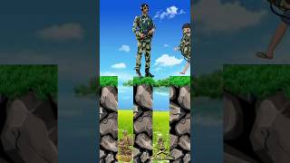 B S F 🇮🇳 শেষ পর্যন্ত কোন দিকে যাবে। B S F । short  B S F viral 1 M view animation funny [upl. by Annaeel]