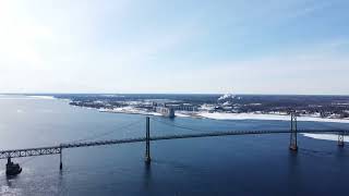 USCanada Bridge in Ogdensburg NY [upl. by Kcirret]