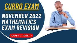 CURRO Grade 10 Paper 1 Exam  Math November 2022 [upl. by Altman]