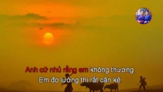 KARAOKE09B GIẬN THƯƠNG giọng nữ dân ca xứ Nghệ [upl. by Yendroc]