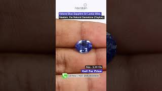 Blue Sapphire  Neelam  Discover the Radiant Blue Sapphire Revealing Its Beauty and Benefits💙  Gem [upl. by Aihn]