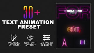 30 Text Presets for Premiere Pro 🔥 Free Download PACK 2024 [upl. by Fadas]