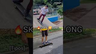 SKATE 🆚 LONGBOARD 😂 tipos de skate [upl. by Parke]